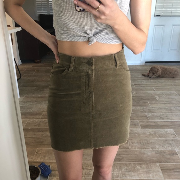 Corduroy mini skirt - Picture 3 of 4